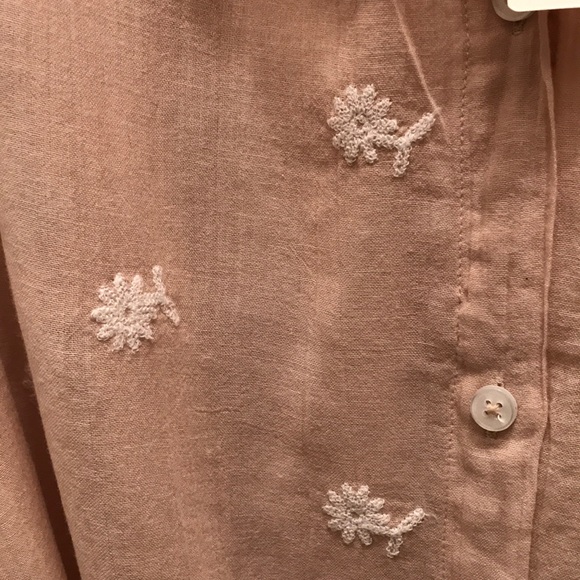 Anthropologie Linen Shirt Dress- size Large - Picture 4 of 5